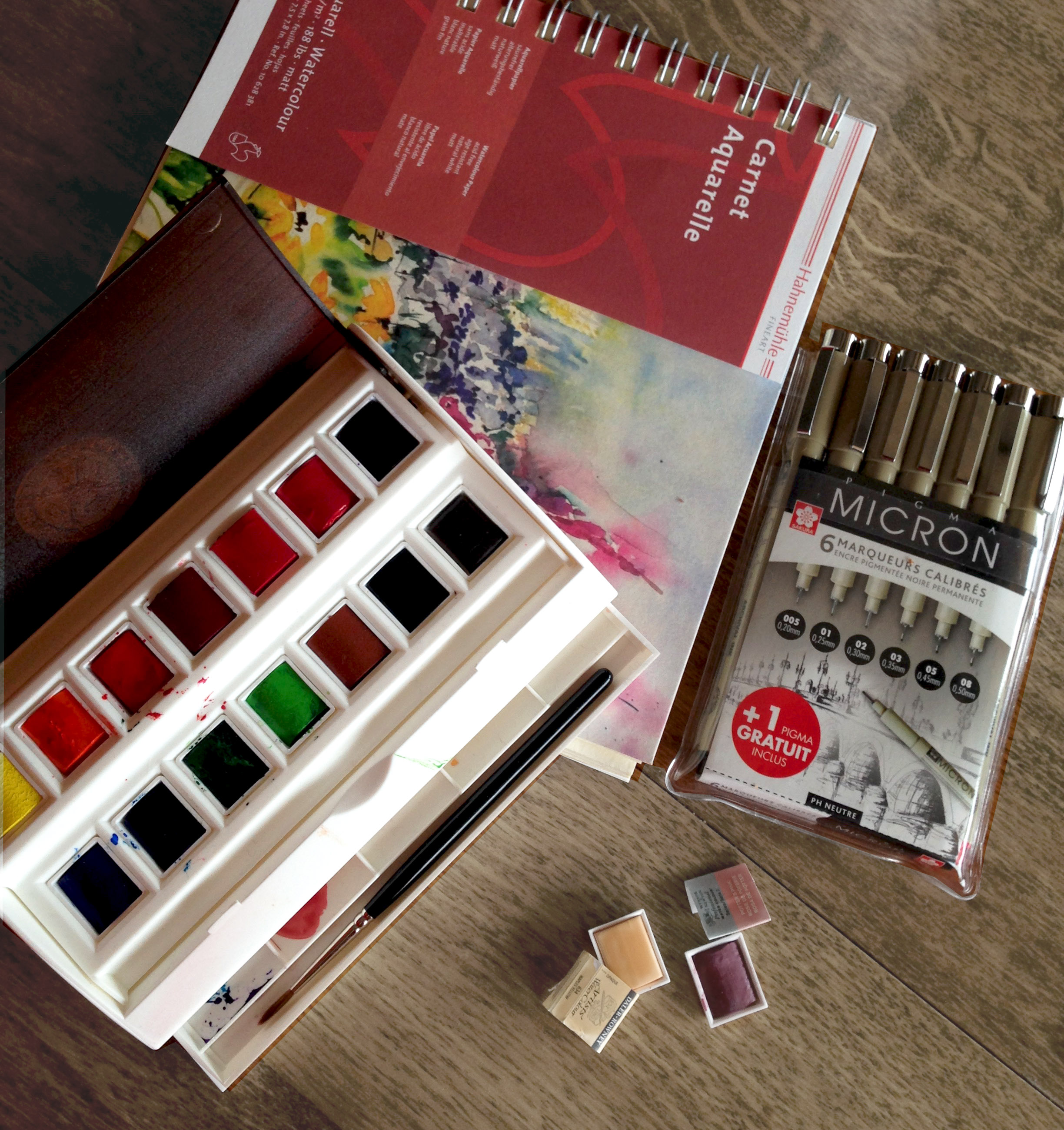 Sennelier watercolour travel box review – Magny Tjelta